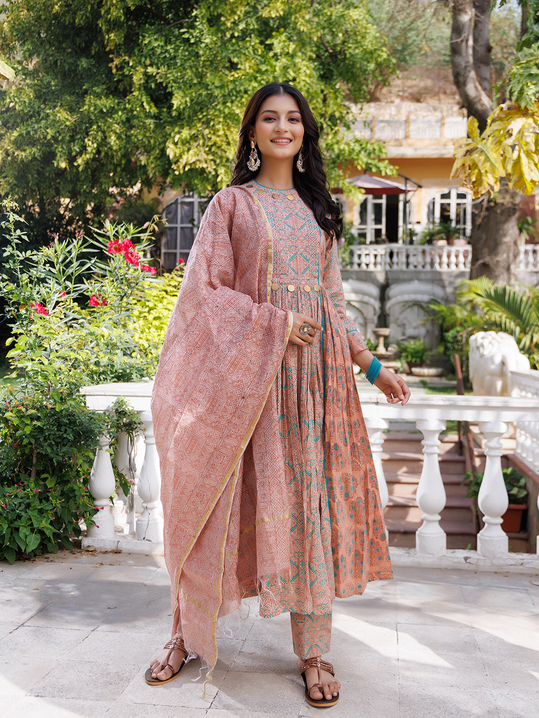 Dusty Coral Kurta Set