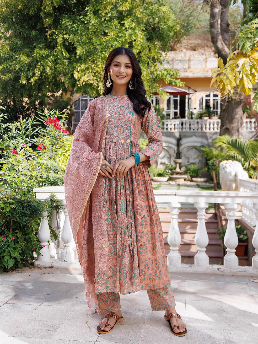 Dusty Coral Kurta Set