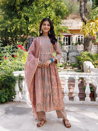 Dusty Coral Kurta Set