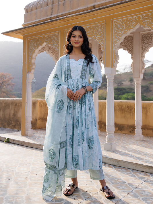 Glacier Green Kurta Set