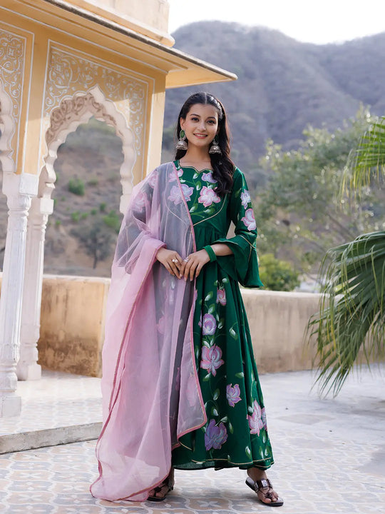 Greenjacket Brushpaint Kurta Set Ragavi