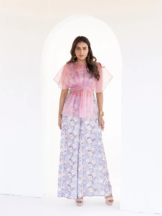 Grey Violet Co-Ord Set Ragavi