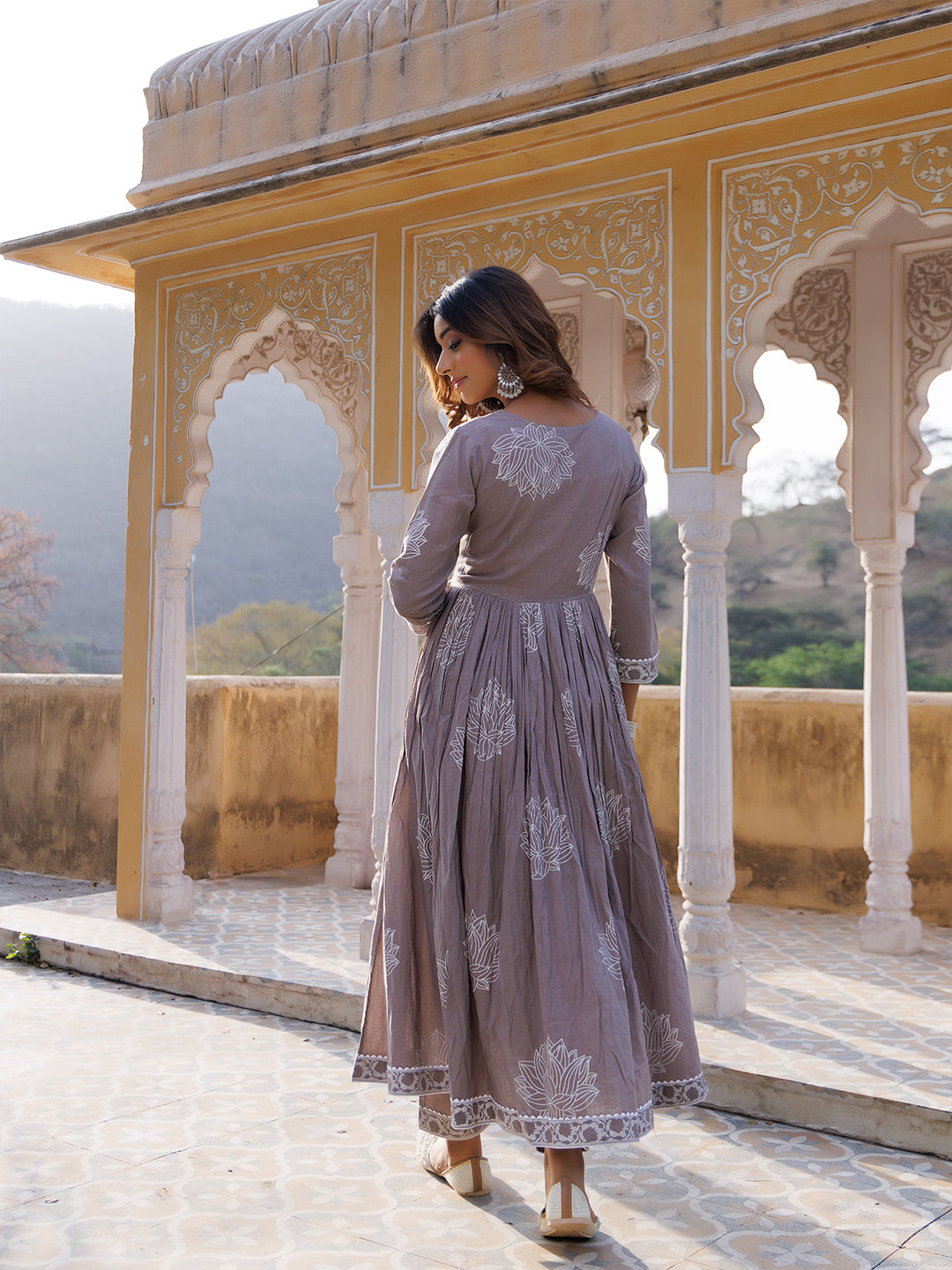 High Rise Grey Kurta Set