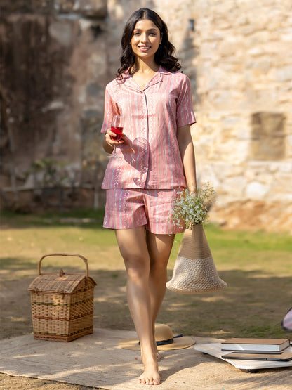 Kiara Pink Shorts Set