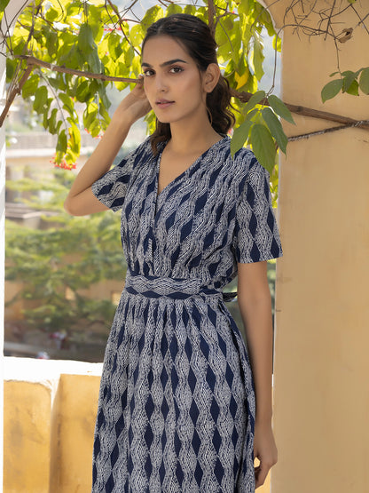 Marie Indigo Dress