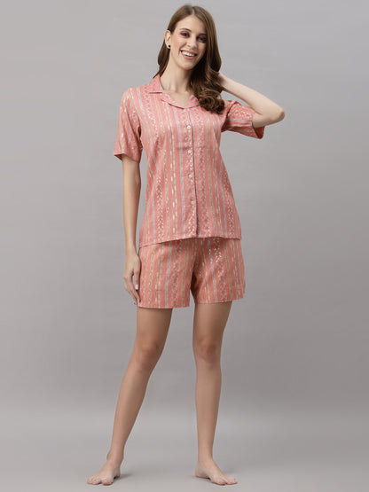 Kiara Pink Shorts Set