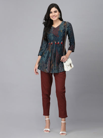 Brown Cropped Trouser