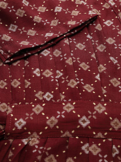 Marie Maroon Dress
