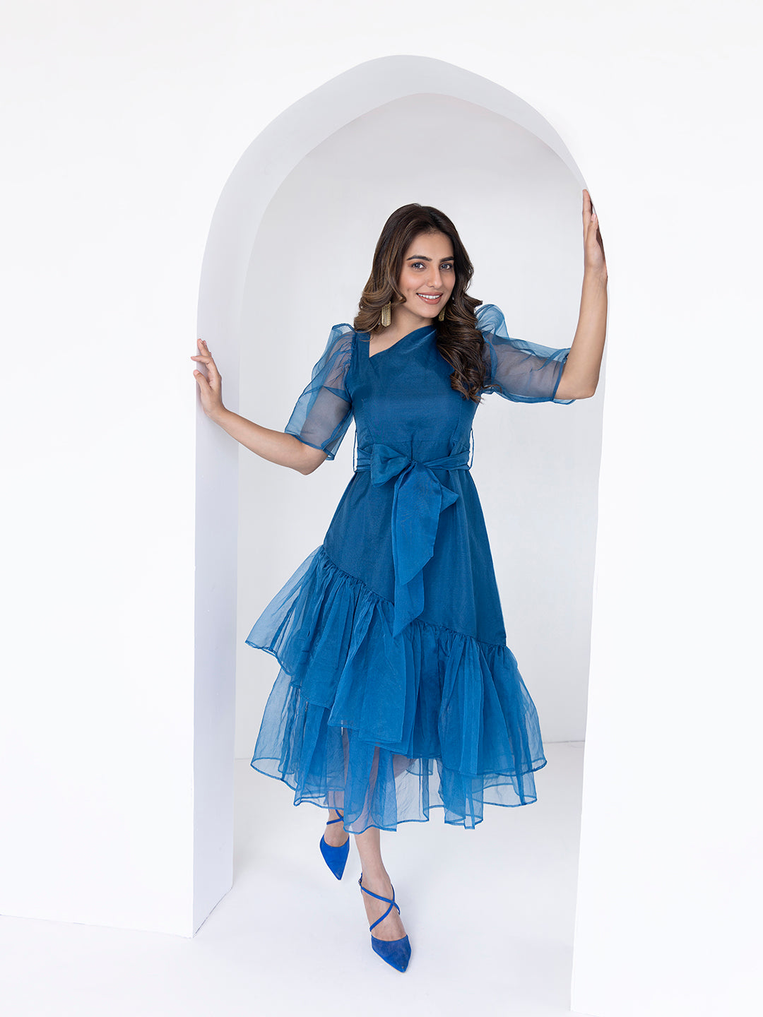 Midnight Blue Midi Dress