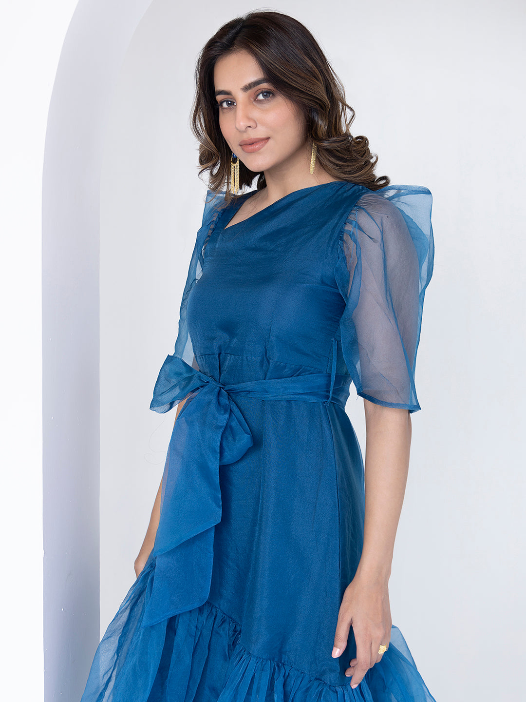 Midnight Blue Midi Dress