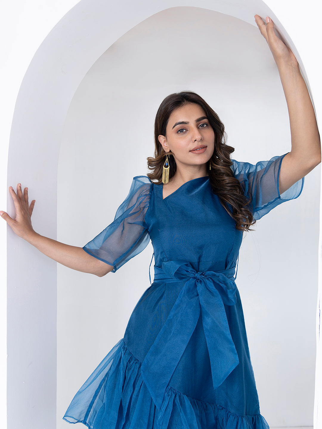 Midnight Blue Midi Dress