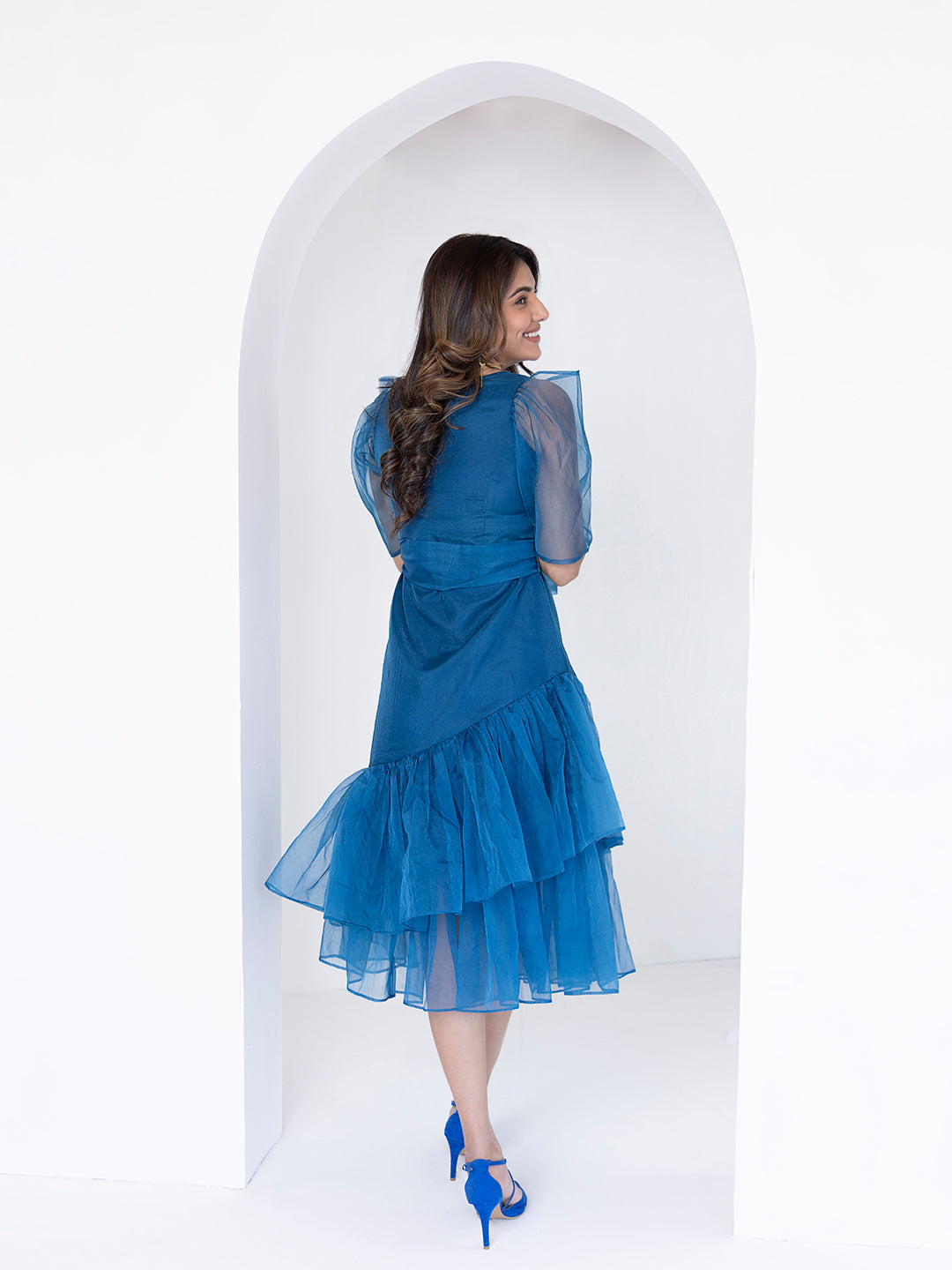 Midnight Blue Midi Dress