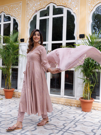 Mahogany Rose Kurta Set