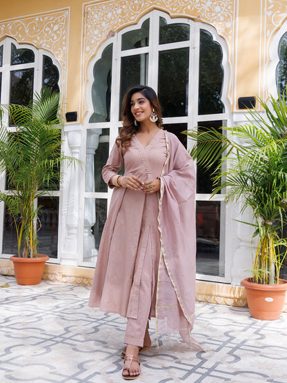 Mahogany Rose Kurta Set