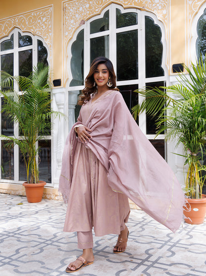 Mahogany Rose Kurta Set