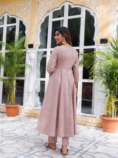 Mahogany Rose Kurta Set