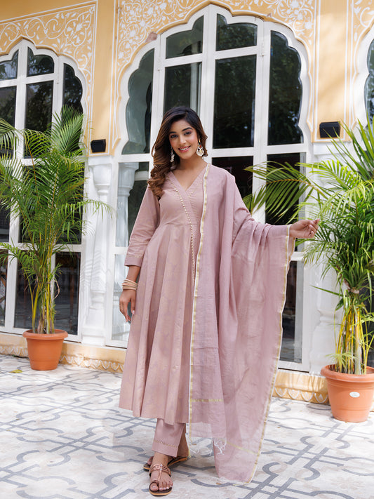 Mahogany Rose Kurta Set