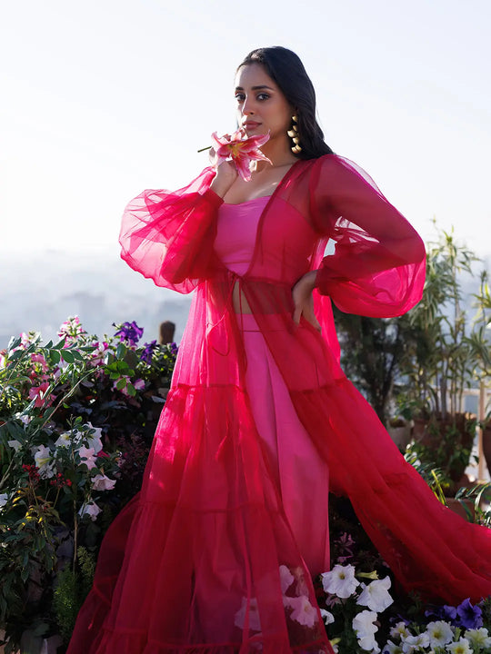 Pink Cosmos Co-Ord Set Ragavi