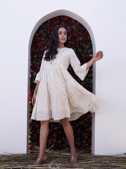 Pristine Schiffli Dress
