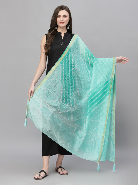 Ragavi Aqua Bandhej Dupatta