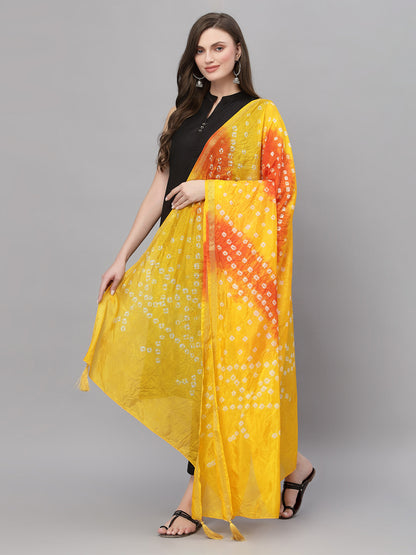 Ragavi Yellow Bandhej Dupatta