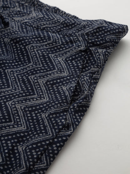 Rhea Blue Viscose Shorts