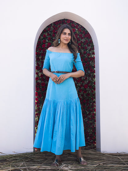 River Blue Midi Dress