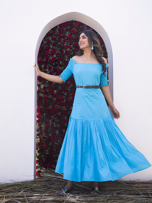 River Blue Midi Dress