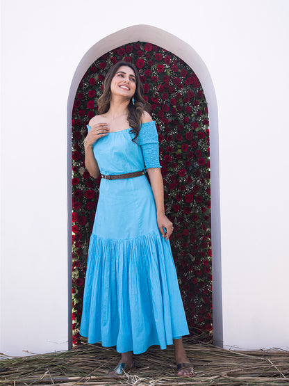River Blue Midi Dress
