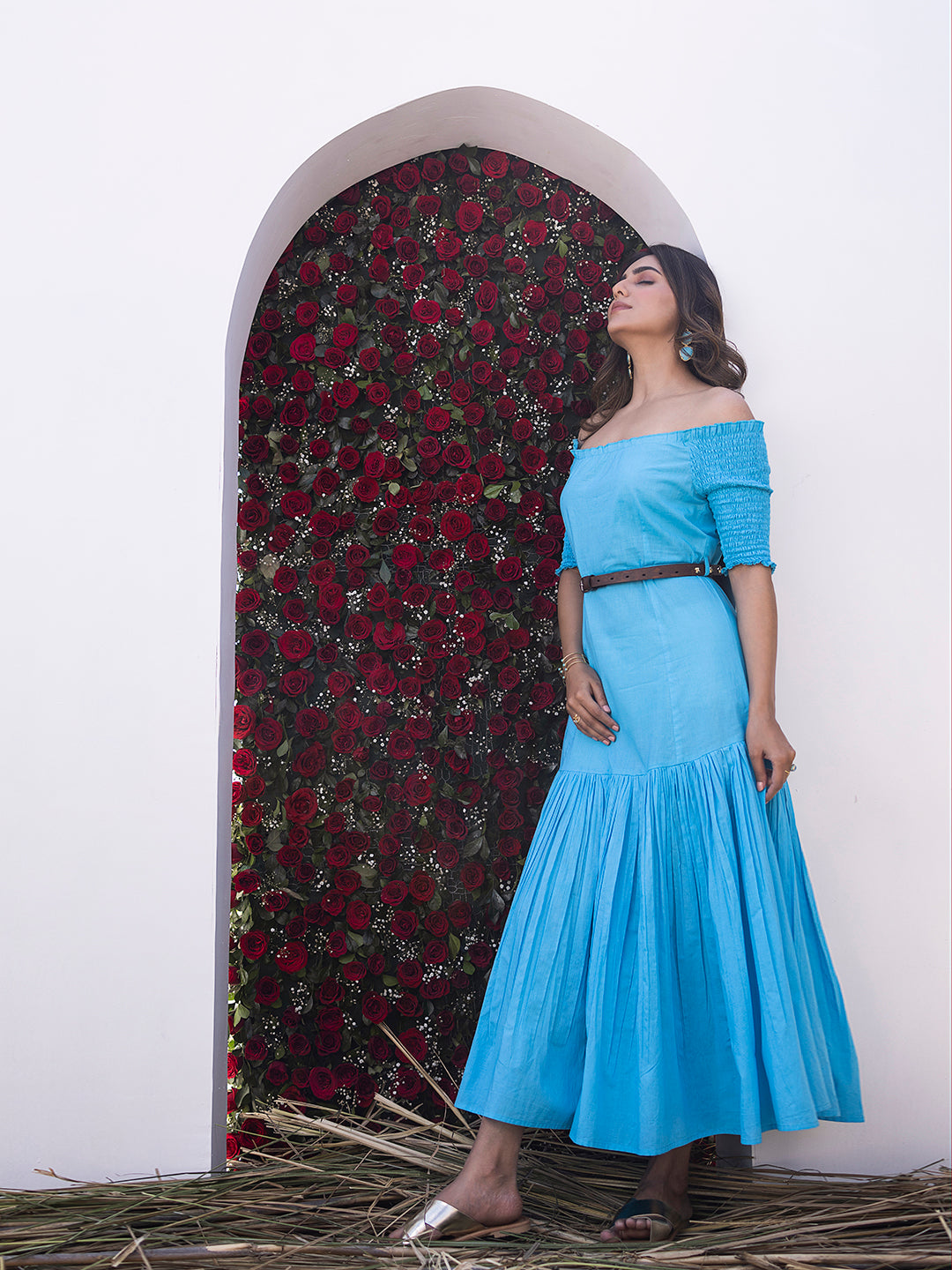 River Blue Midi Dress