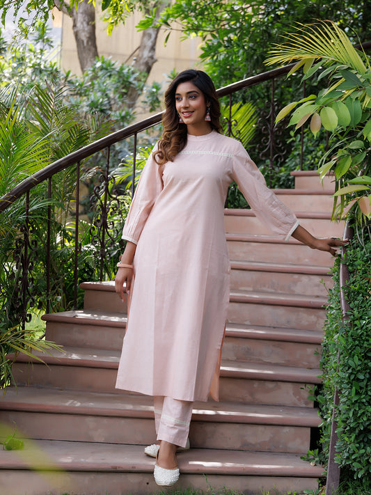 Rose Smoke Kurta Set