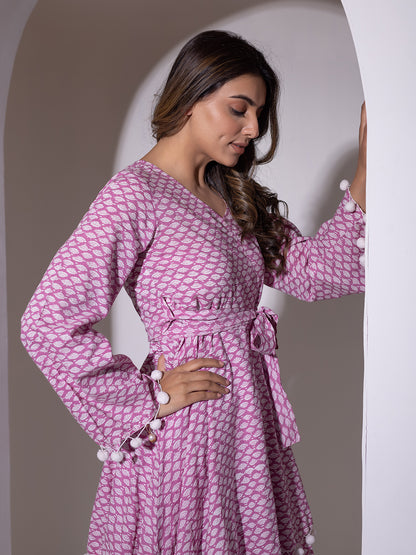 Rosebloom Pompom Dress