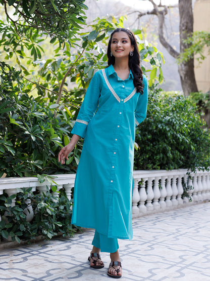 Tiffany Blue Kurta Set