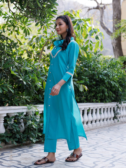 Tiffany Blue Kurta Set