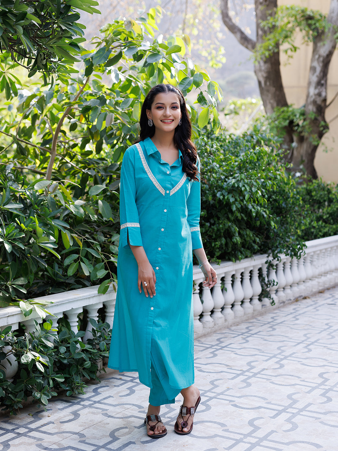 Tiffany Blue Kurta Set
