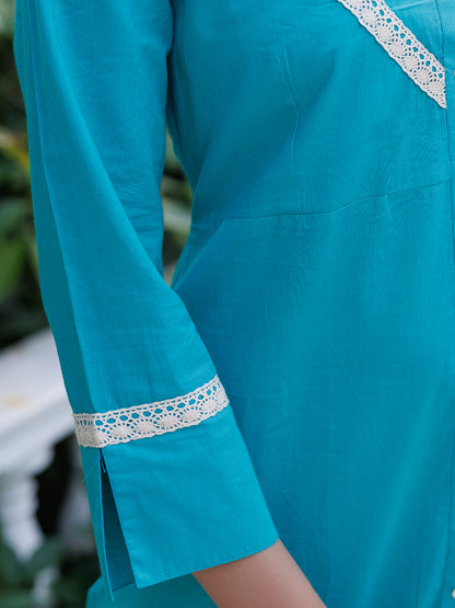 Tiffany Blue Kurta Set